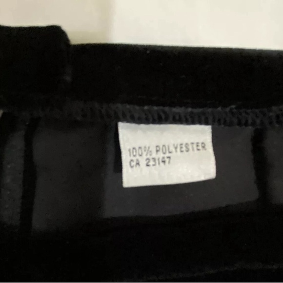 Talbots Black Velvet A-line 6-8P Skirt - Picture 6 of 8